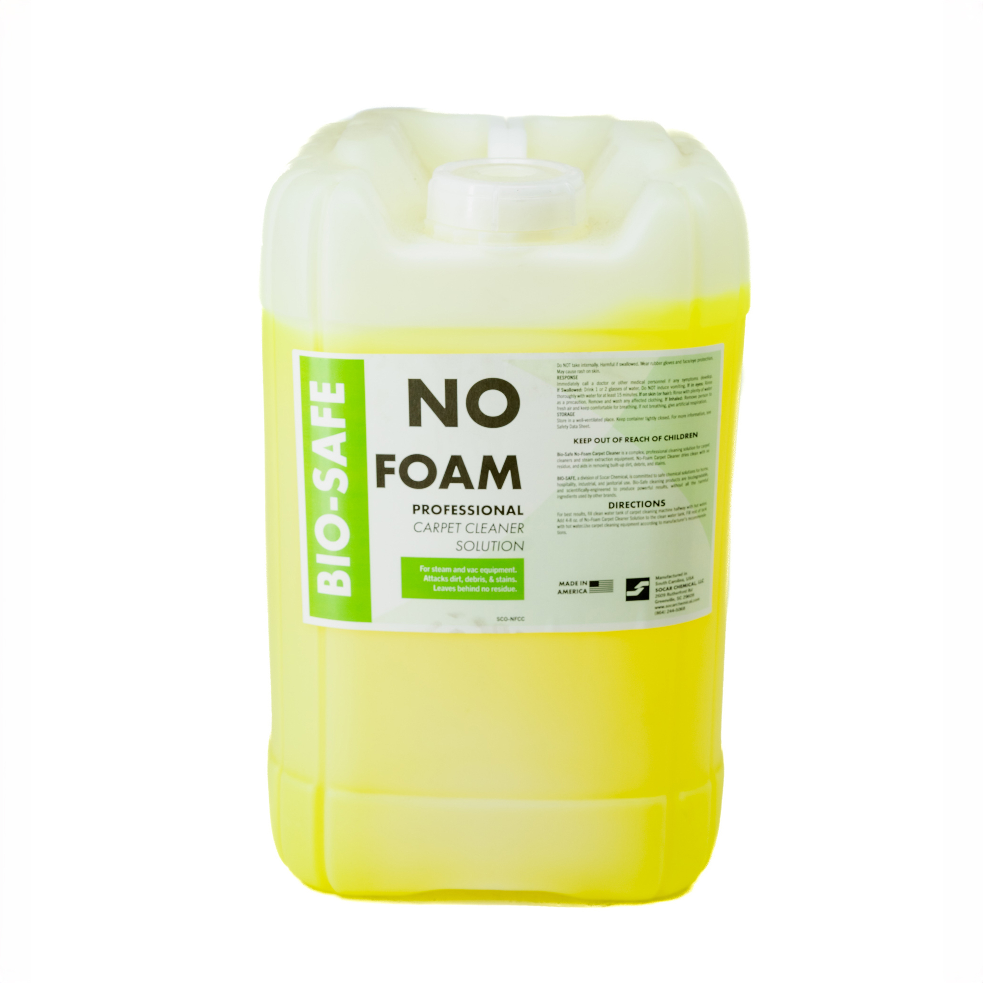 SOCAR No-Foam Carpet Cleaner - 5 Gal., Steam and Vacuum Equipment, Model# SCO-NF-5